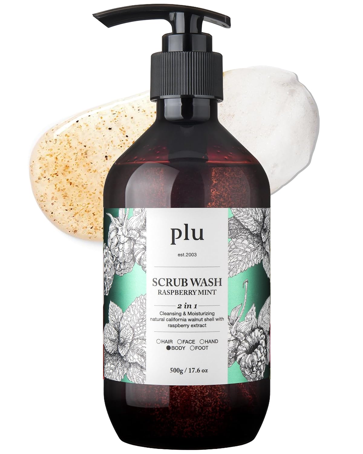 PLU Scrub Wash 500g (2 Scents)