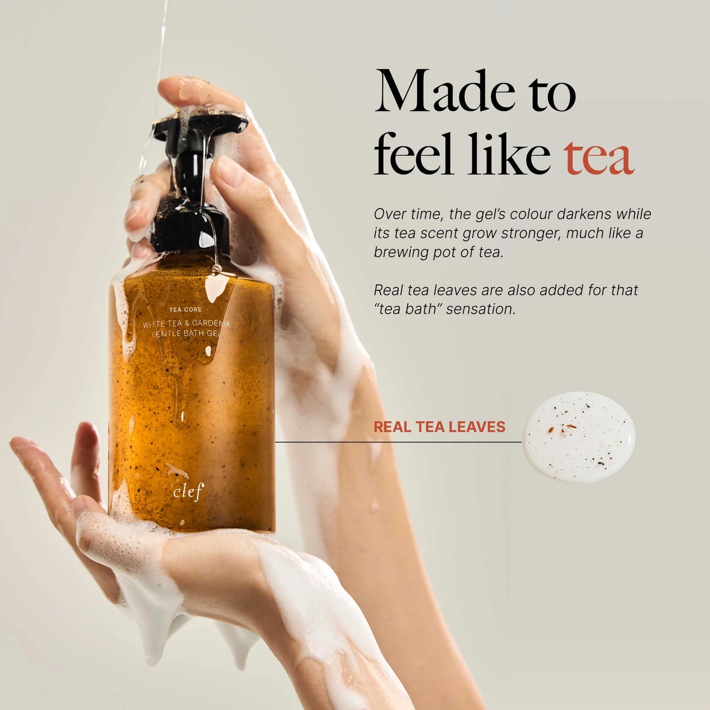 CLEF Tea Core Gentle Bath Gel 500ml (4 Variants)