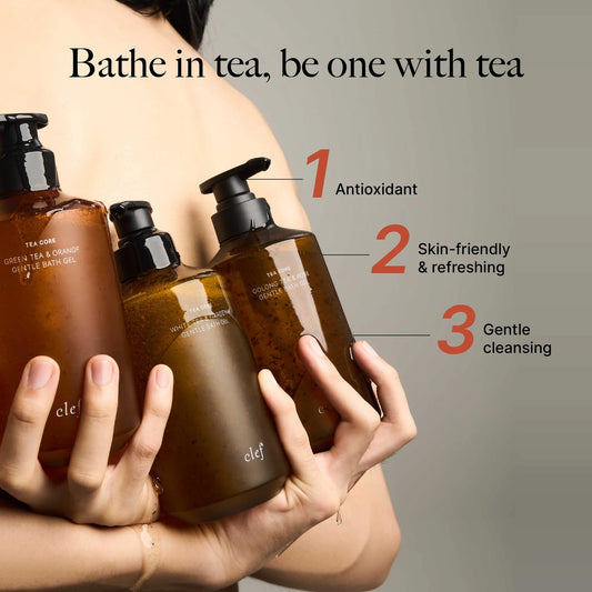 CLEF Tea Core Gentle Bath Gel 500ml (4 Variants)