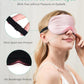 Eyeshade Silk Eye Mask with Carrying Pouch Bag + Earplugs Travel Set