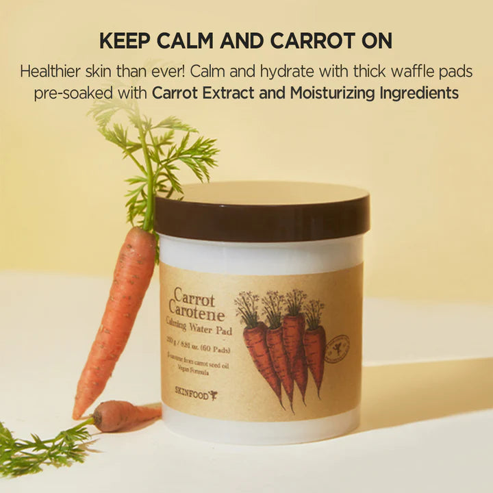 SKINFOOD Carrot Carotene Calming Water Pad (60 Pads / 2EA)