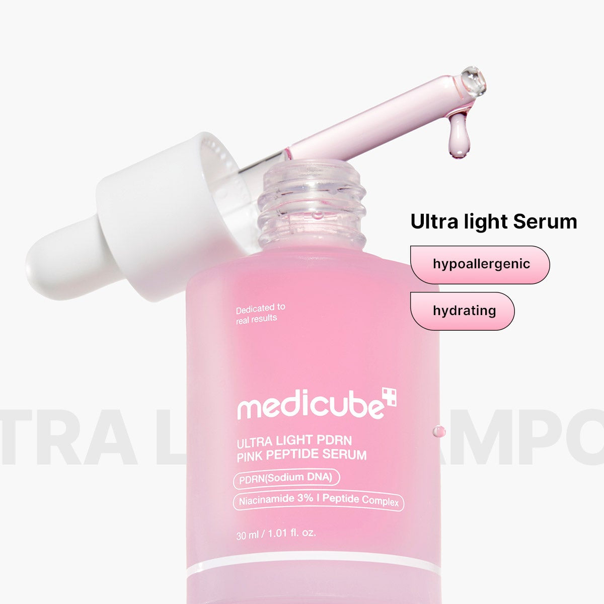 MEDICUBE Ultra Light PDRN Pink Peptide Serum 30ml