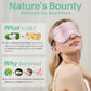 Eyeshade Silk Eye Mask with Carrying Pouch Bag + Earplugs Travel Set