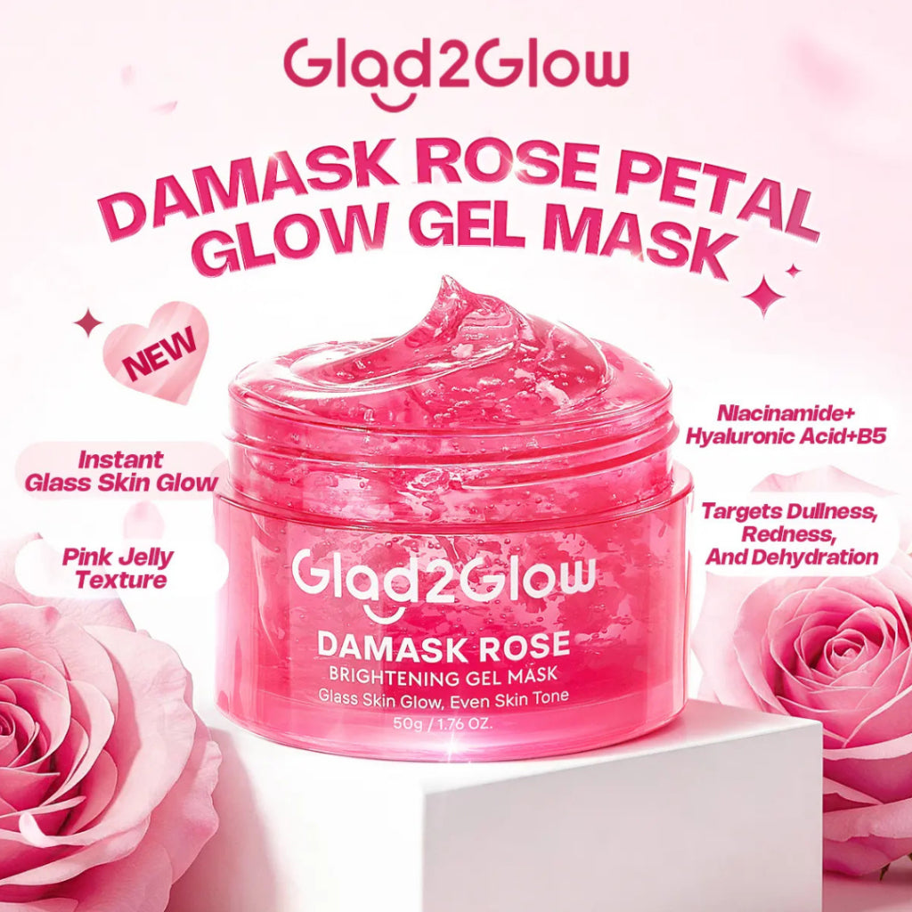 GLAD2GLOW Damask Rose Brightening Gel Mask
