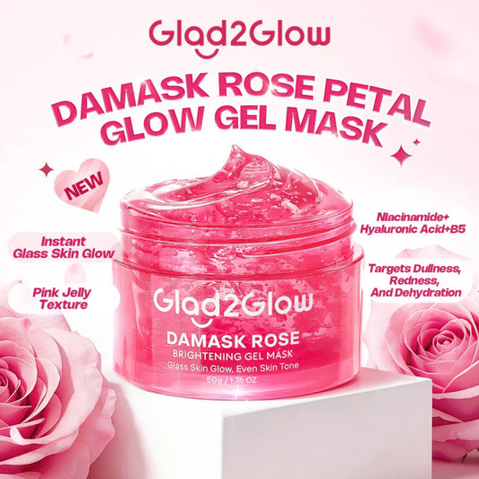GLAD2GLOW Damask Rose Brightening Gel Mask