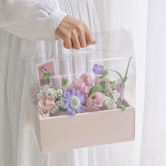 GIFT BOX - Handheld Flower/Cake Plastic Gift