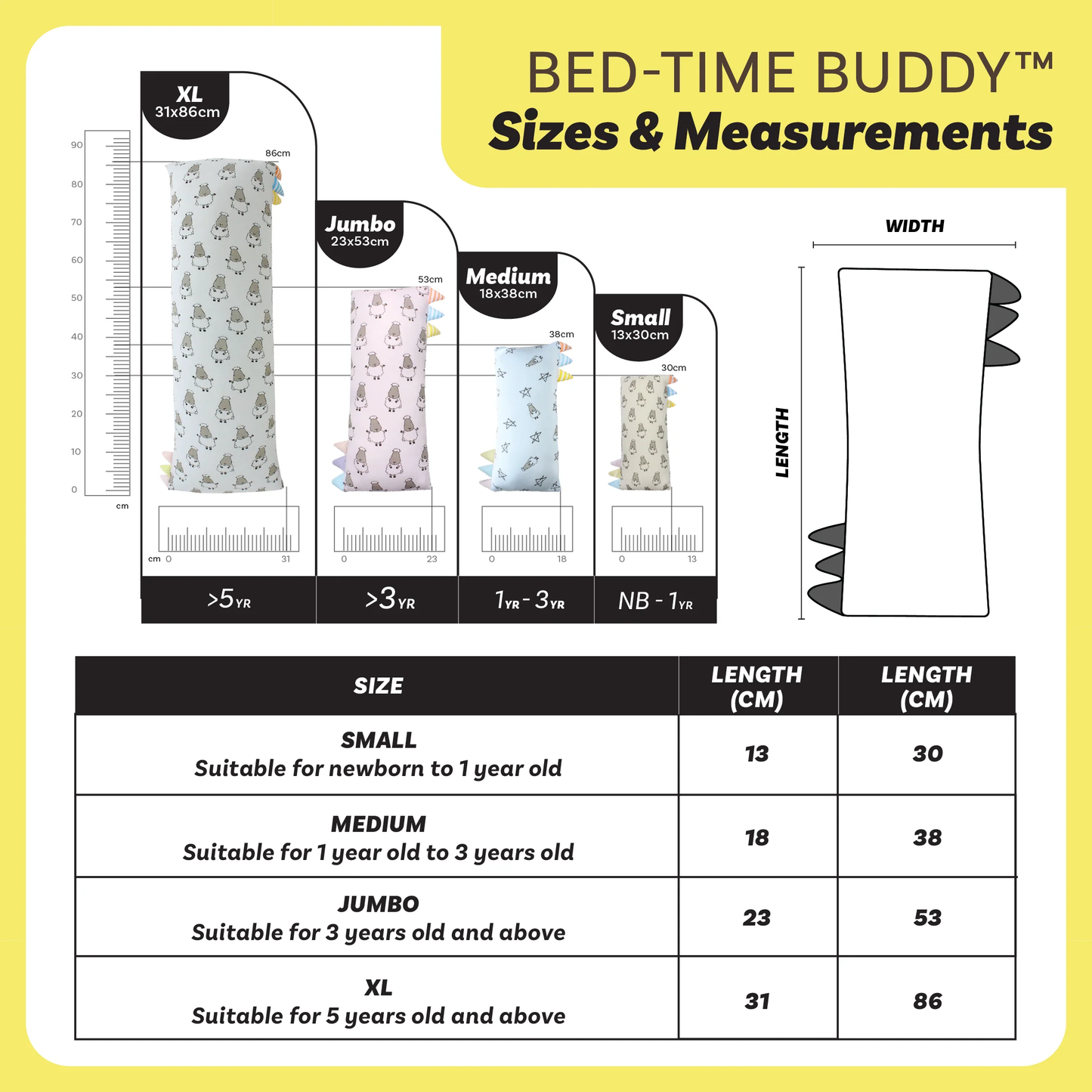 Baabaasheep Bedtime Buddy Pillow