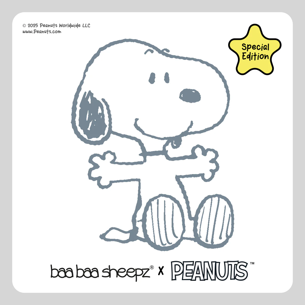 Baabaasheep x Peanuts (Snoopy version) Head Pillow