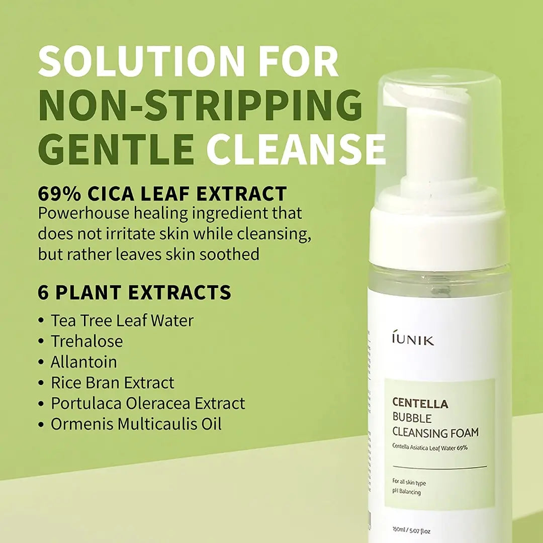 IUNIK Centella Bubble Cleansing Foam 150ml