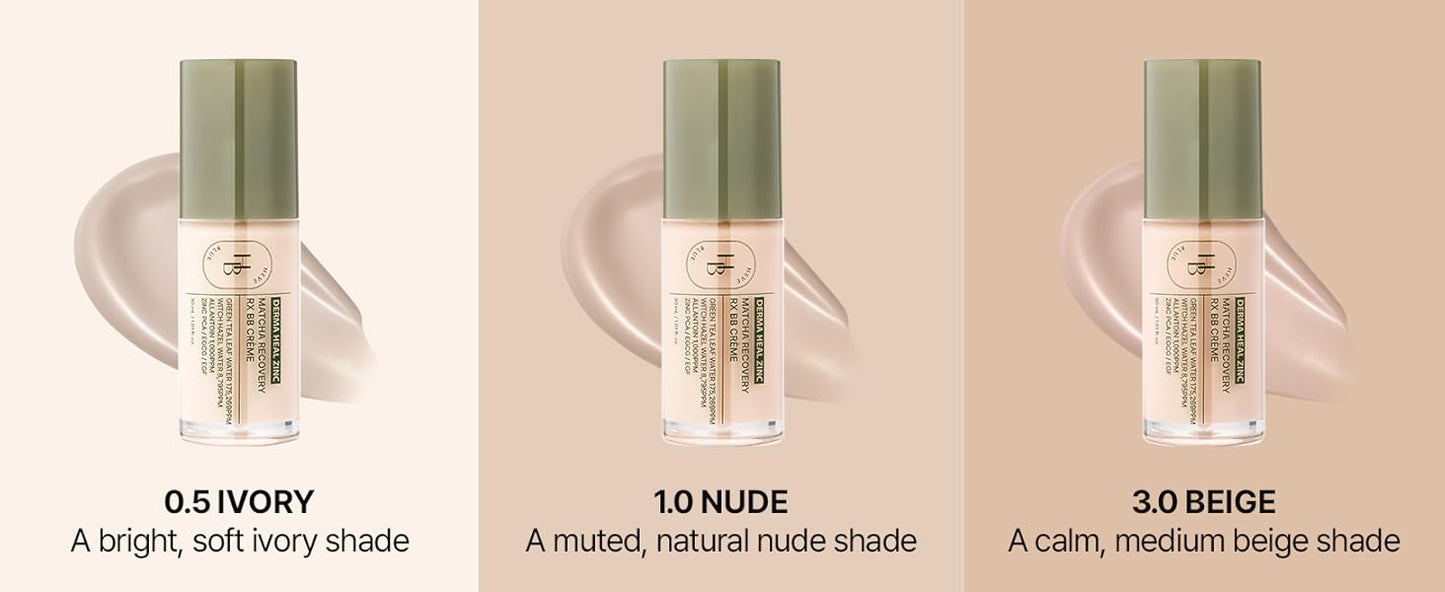 HEVEBLUE Derma Zinc Matcha MX BB Cream (3 Shades)