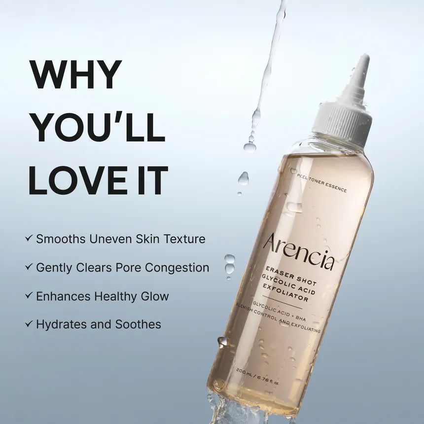 ARENCIA Eraser Shot Glycolic Acid Exfoliator 200ml