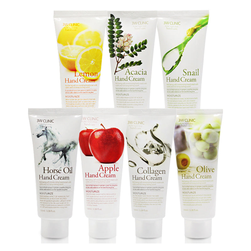 3W CLINIC Moisturizing Hand Cream (4 Types)