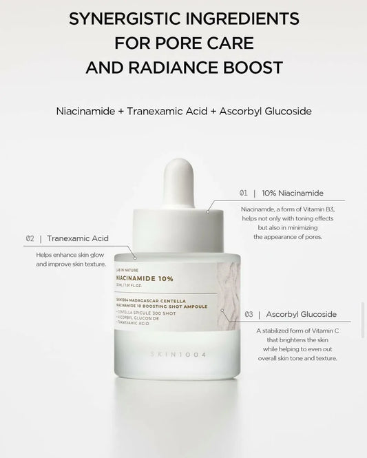 SKIN1004 Madagascar Centella Niacinamide 10 Boosting Shot Ampoule 30ml