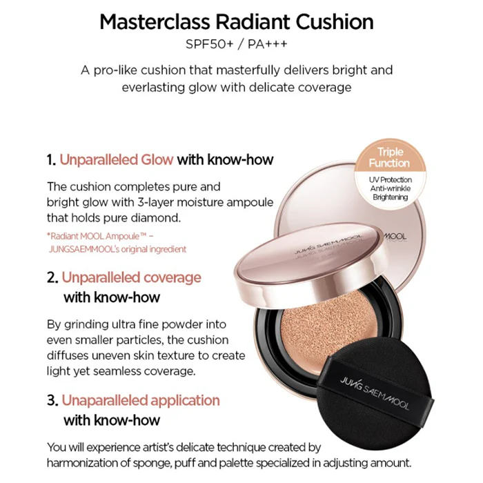 JUNG SAEM MOOL Masterclass Radiant Cushion Set (2 Shades)