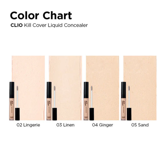 CLIO Kill Cover Liquid Concealer (3 Colors)