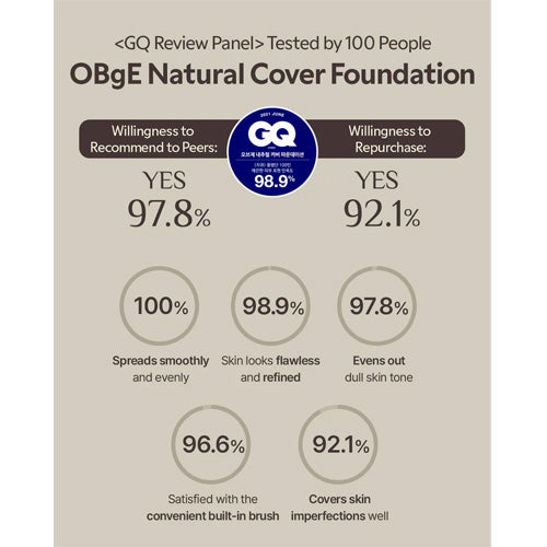 OBGE Natural Cover Foundation (2 Shades)