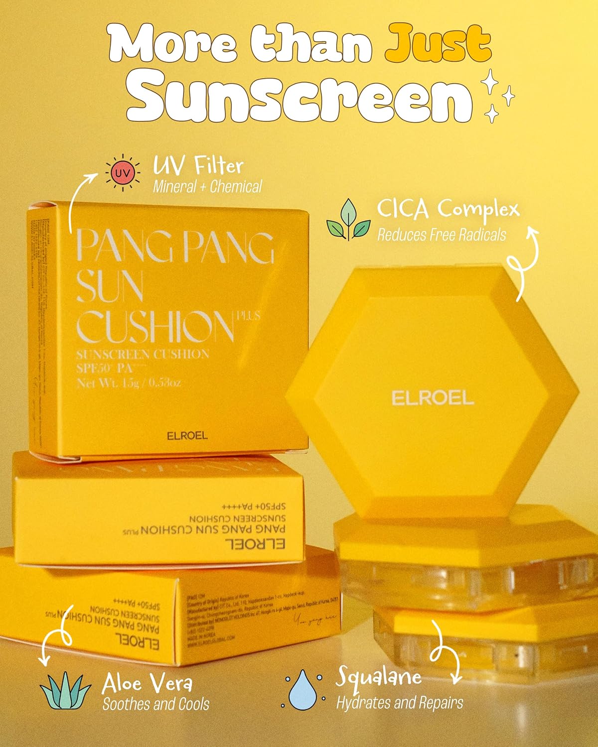 ELROEL Pang Pang Sun Cushion Plus 15g