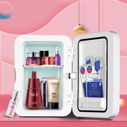 Portable Mini Fridge With Mirror