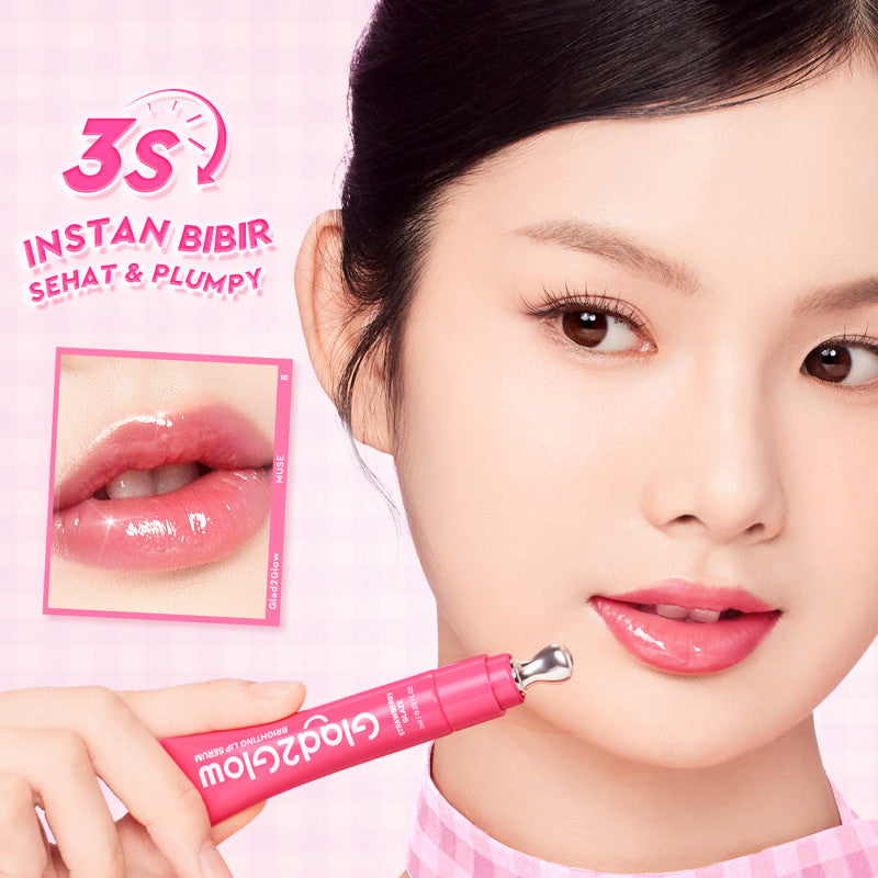 GLAD2GLOW Brightening Lip Serum (6 Shades)