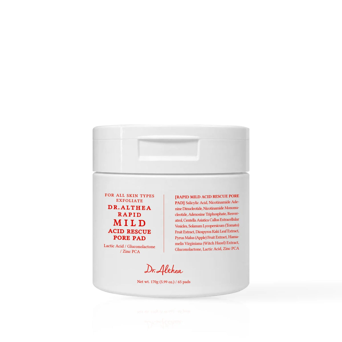DR.ALTHEA Rapid Mild Acid Rescue Pore Pad