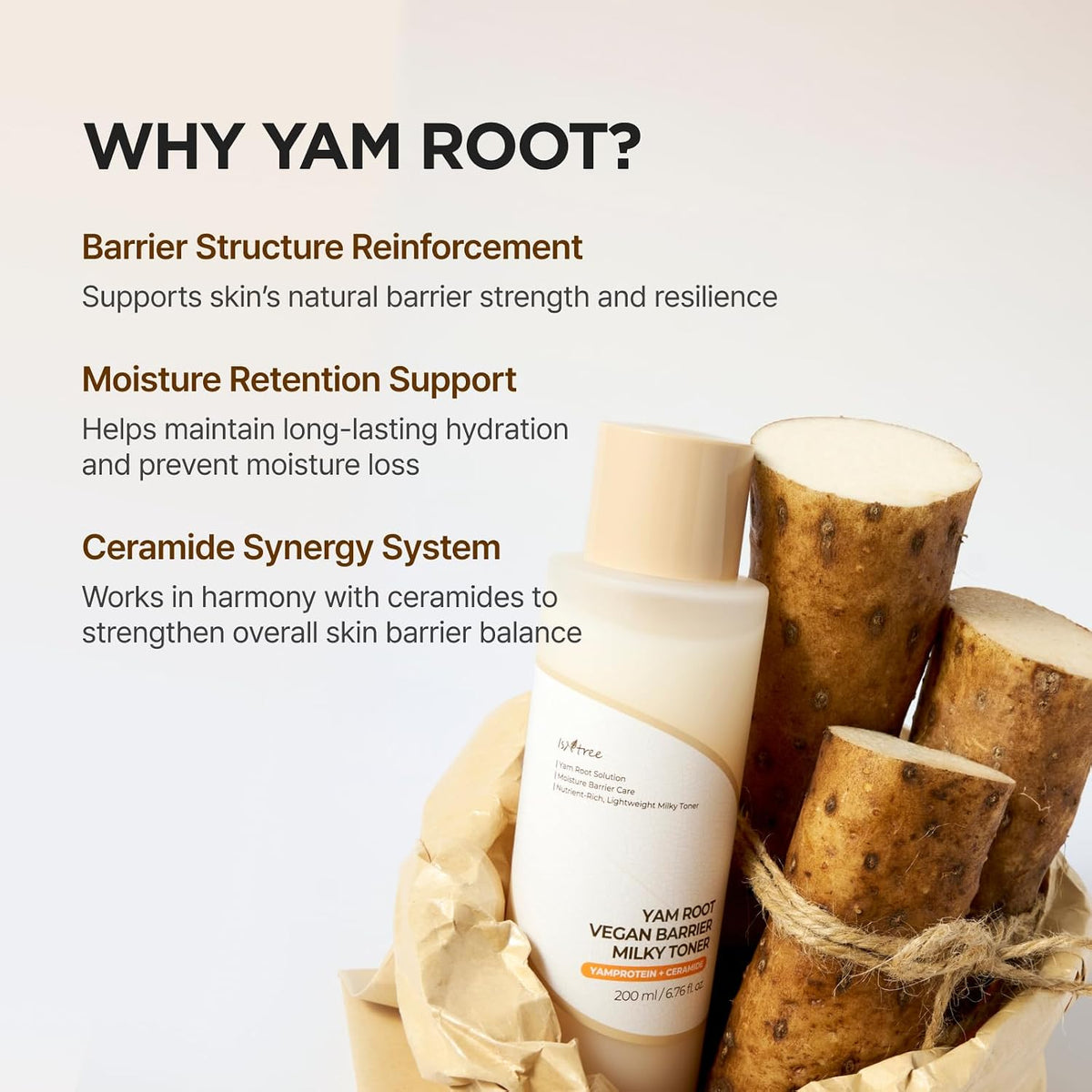 ISNTREE Yam Root Vegan Barrier Milky Toner 200ml