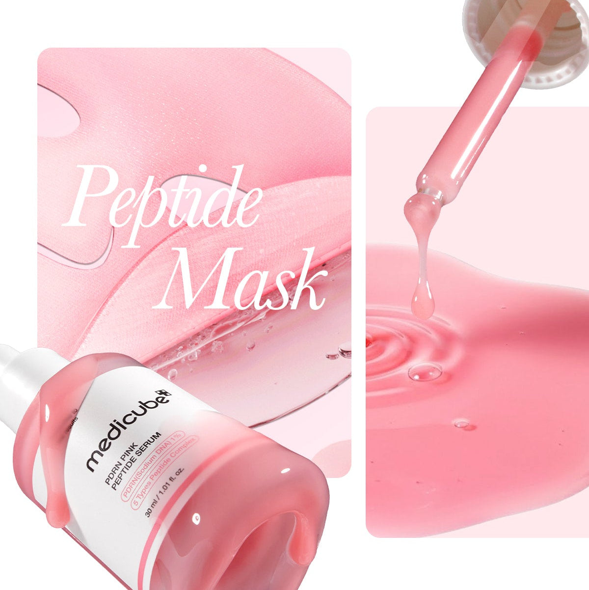MEDICUBE PDRN Pink Peptide Serum Mask 1EA