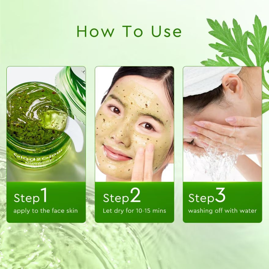 GLAD2GLOW Mugwort Acne Gel Mask