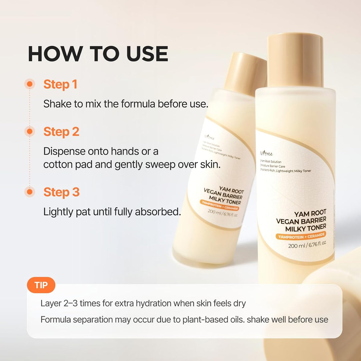 ISNTREE Yam Root Vegan Barrier Milky Toner 200ml