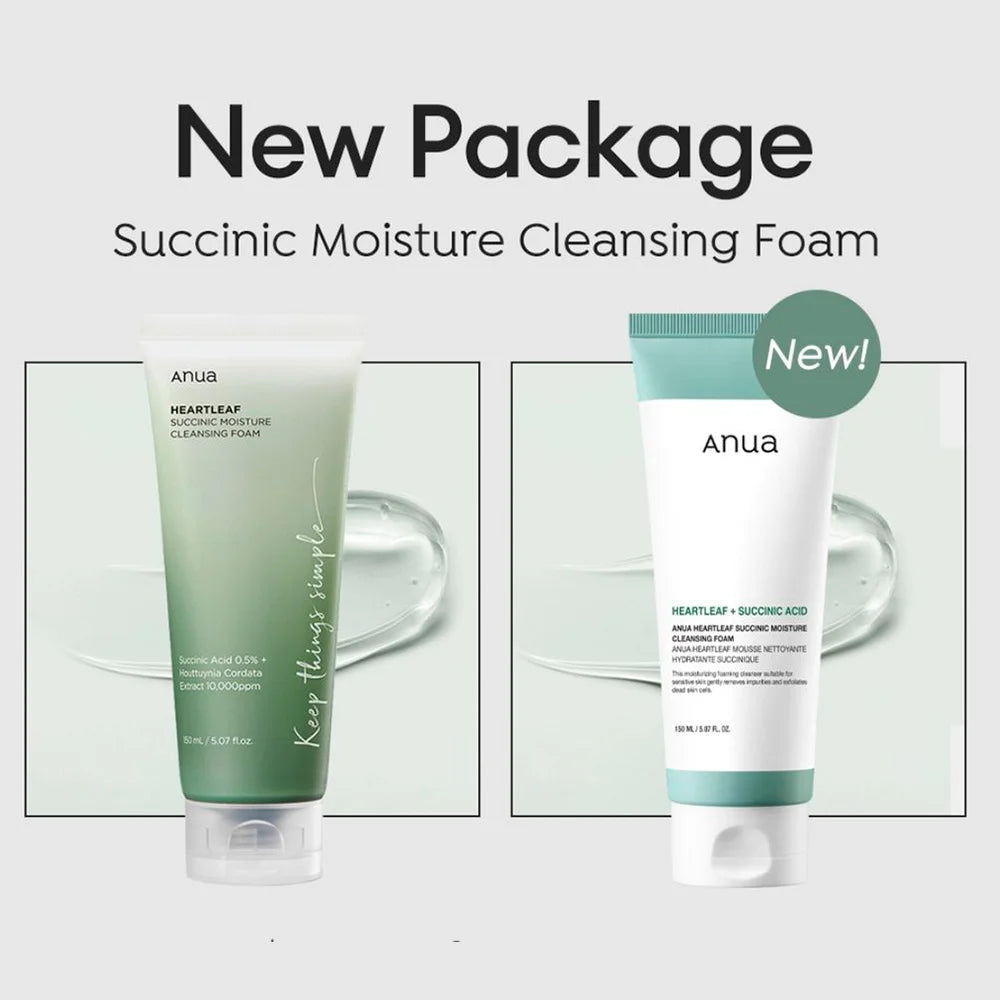 ANUA Heartleaf Succinic Moisture Cleansing Foam 150ml