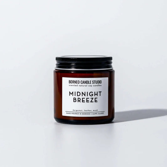 BORNEO CANDLE Midnight Breeze Soy Candle 3.5 Oz