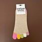 Plain T - Ladies Toe Coloured Socks