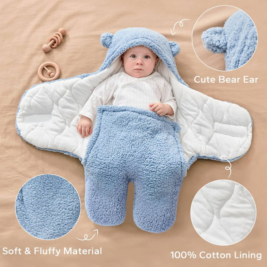 Baby Swaddle Fleece Blanket - Bear
