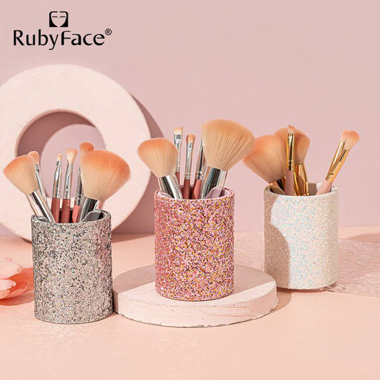 Rubyface Makeup Glitter Brushes Set