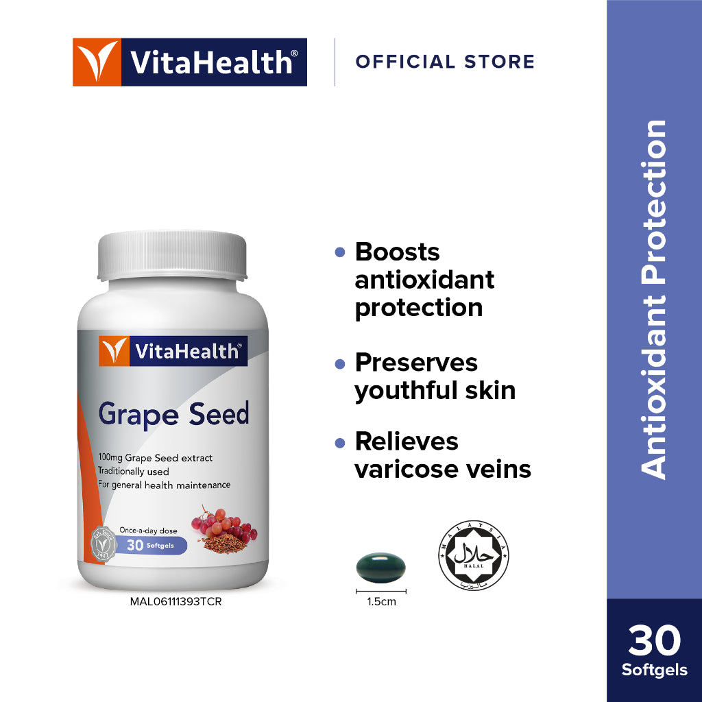 VITAHEALTH Grape Seed 100mg (30's/60's)