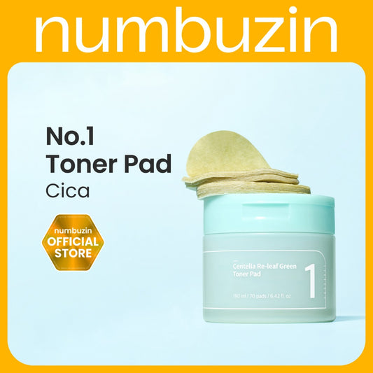 NUMBUZIN NO.1 Centella Re-Leaf Green Toner Pad 190ml/70pads