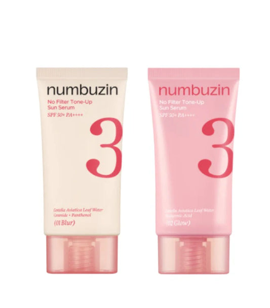NUMBUZIN No.3 No Filter Tone Up Sun Serum 50ml (2 Variants)