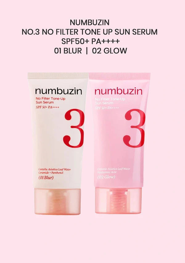 NUMBUZIN No.3 No Filter Tone Up Sun Serum 50ml (2 Variants)