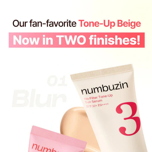 NUMBUZIN No.3 No Filter Tone Up Sun Serum 50ml (2 Variants)