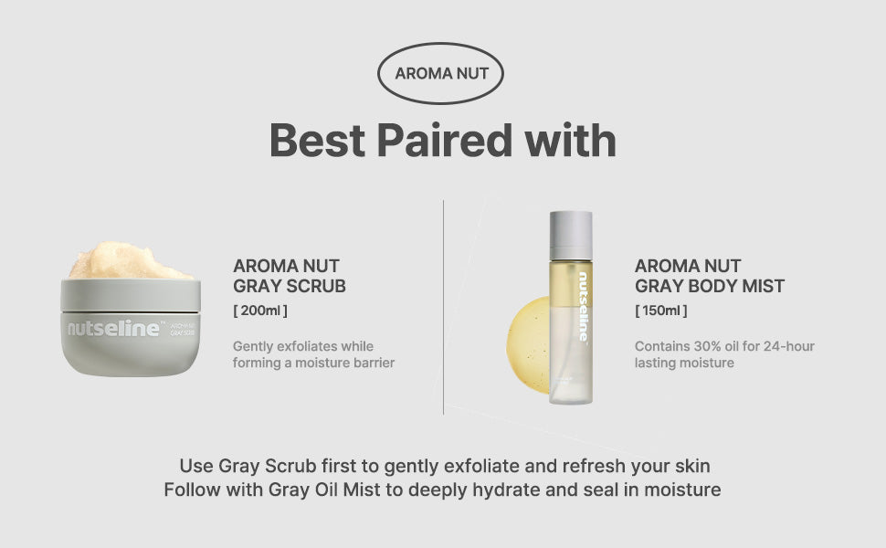 NUTSELINE Aroma Nut Grey Body Mist 130ml