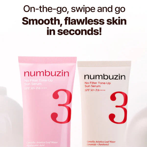 NUMBUZIN No.3 No Filter Tone Up Sun Serum 50ml (2 Variants)