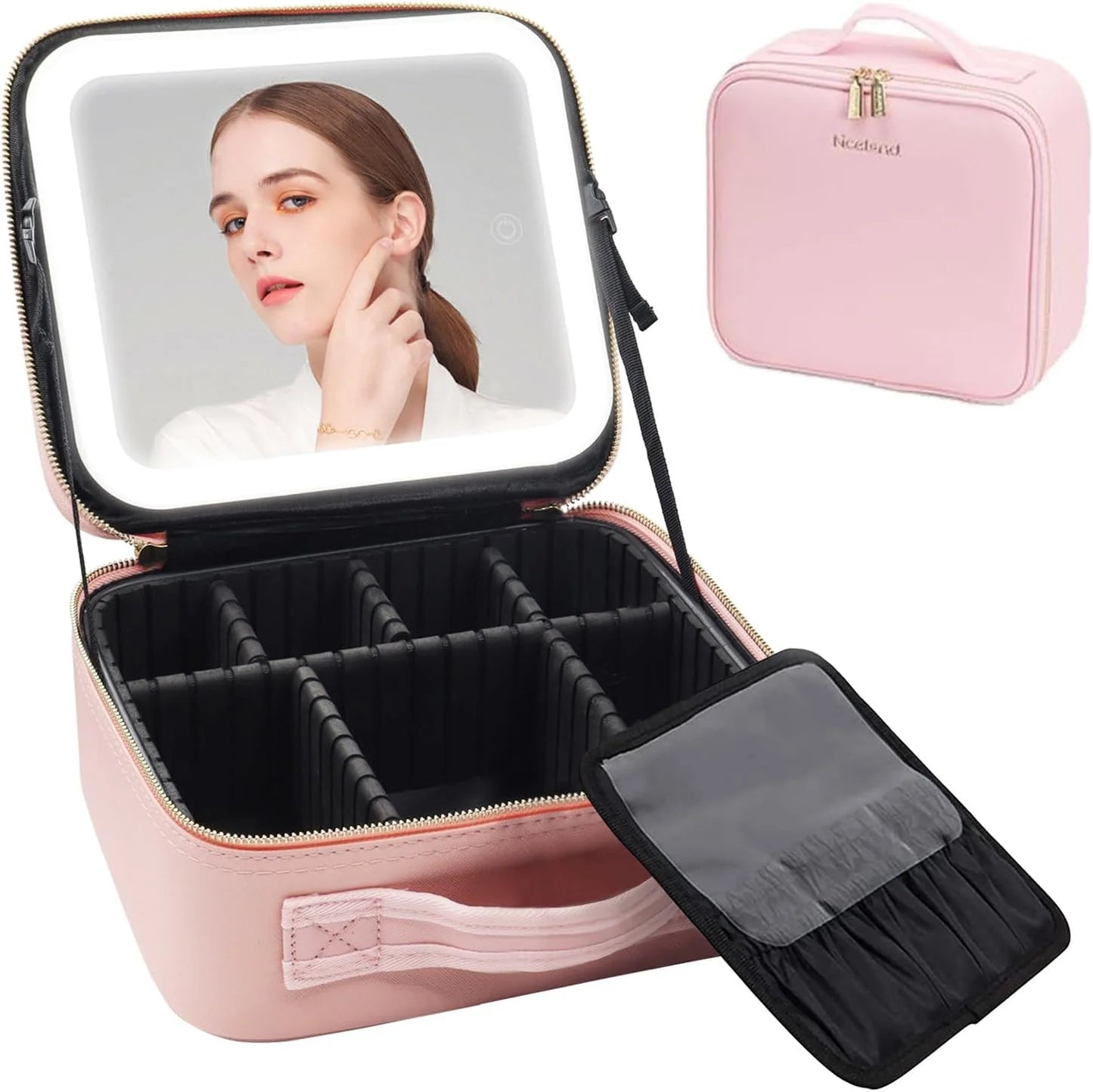 Niceland Makeup Bag Storage with LED Light (5 Colors)