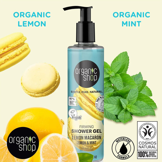 ORGANIC SHOP Firming Shower Gel Lemon Macaron 280ml