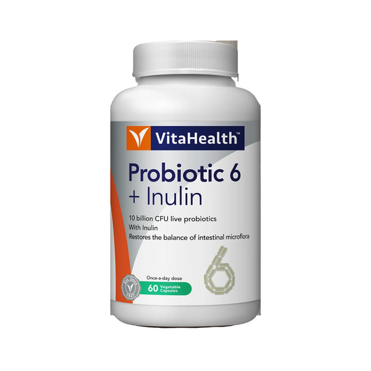 VITAHEALTH Probiotic 6 + Inulin 60's+30's