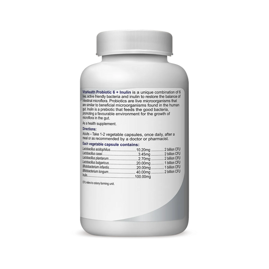 VITAHEALTH Probiotic 6 + Inulin 60's+30's