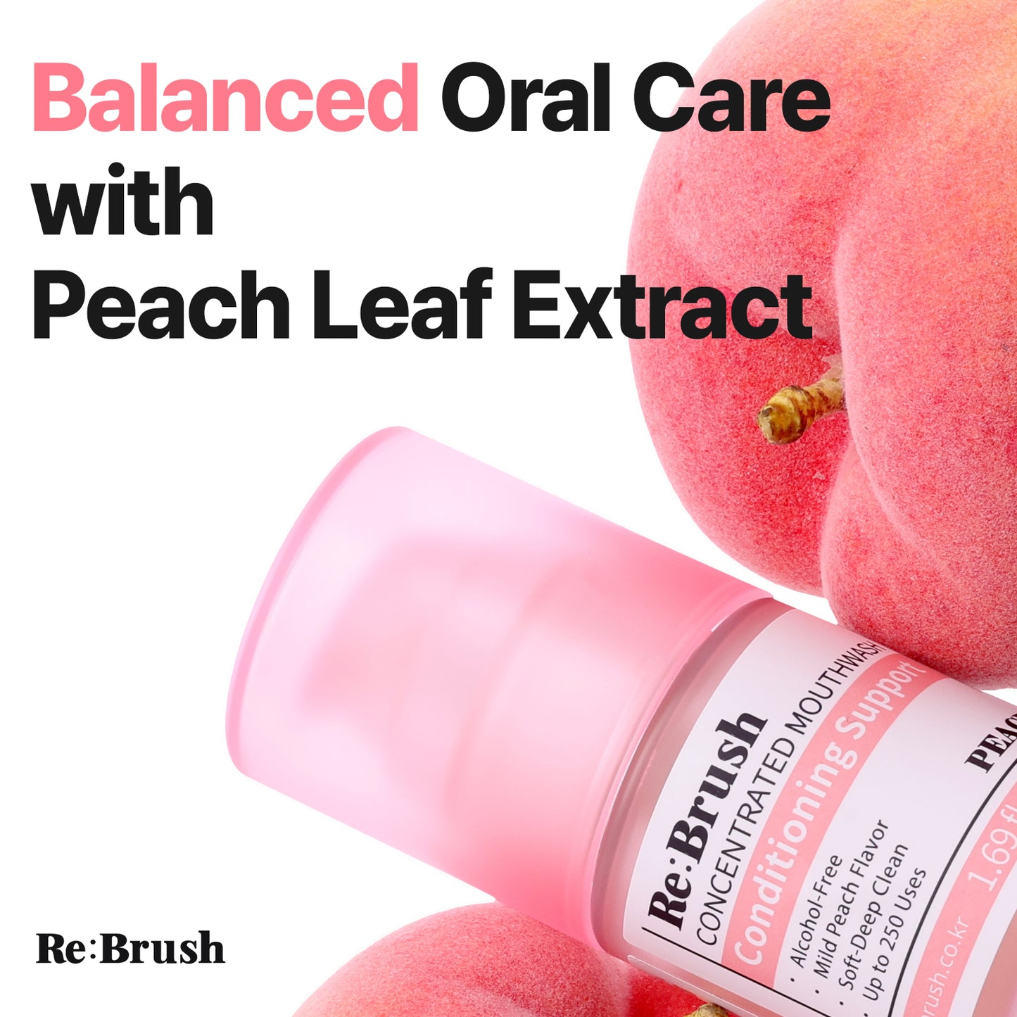 REBRUSH Concentrated Mouthwash - Yuzu, Peach, Clove, Treevera
