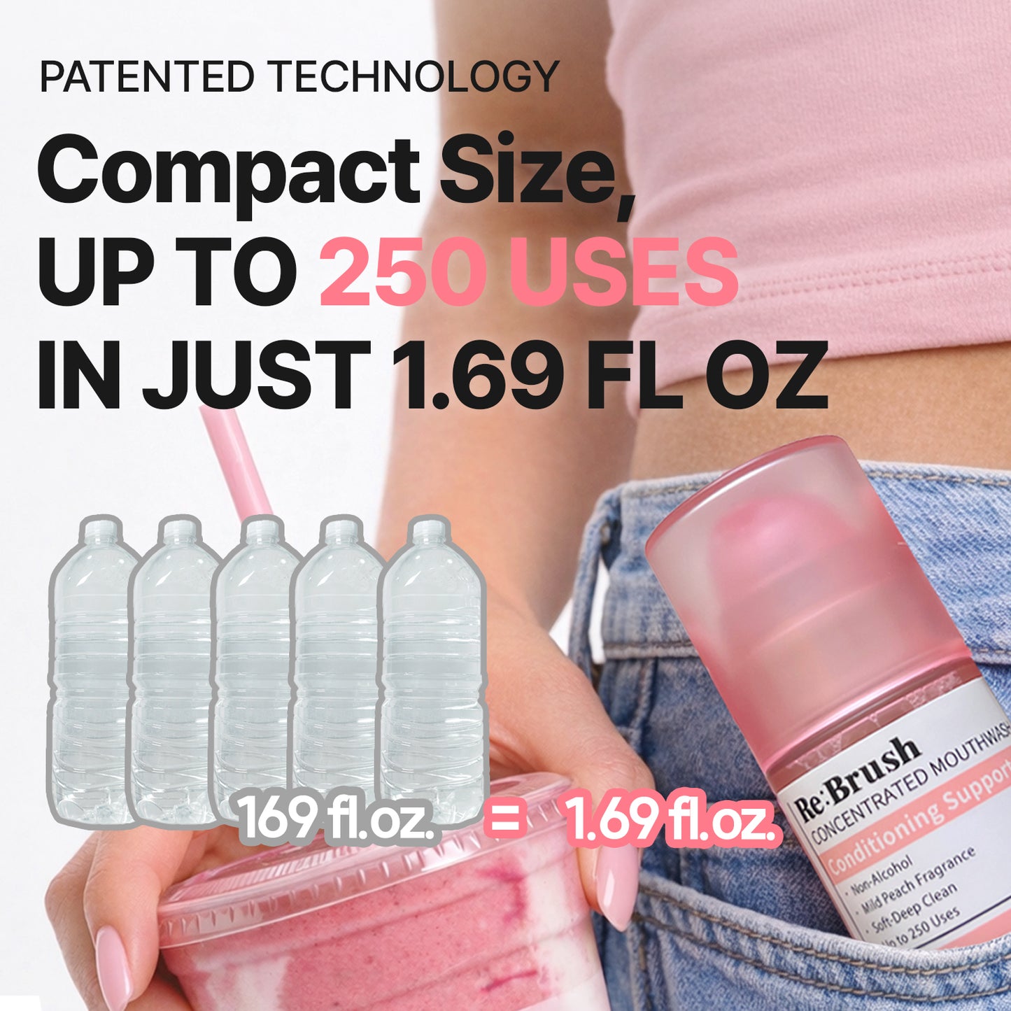 REBRUSH Concentrated Mouthwash - Yuzu, Peach, Clove, Treevera