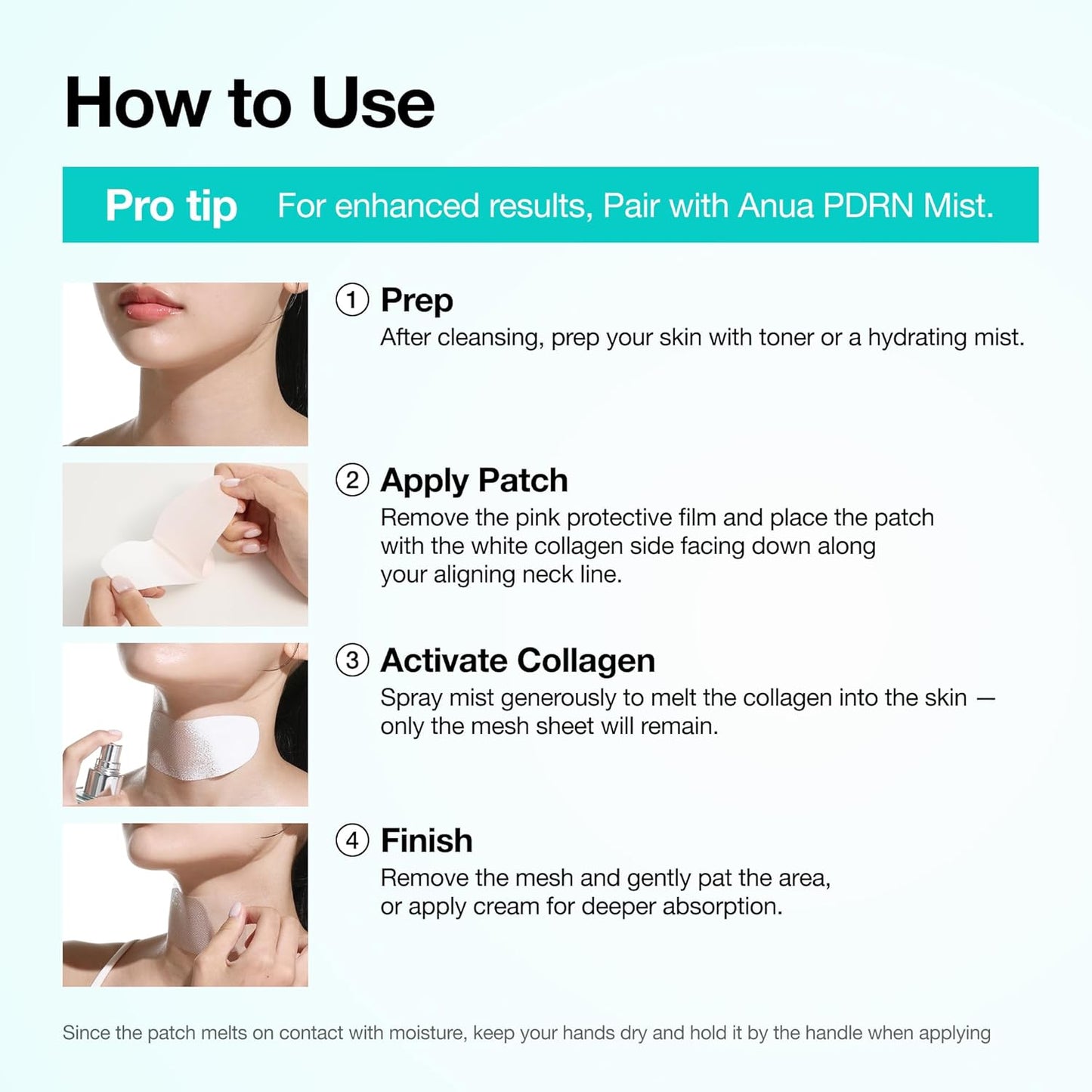 ANUA PDRN Collagen Melting Patch For Neck (4EA)