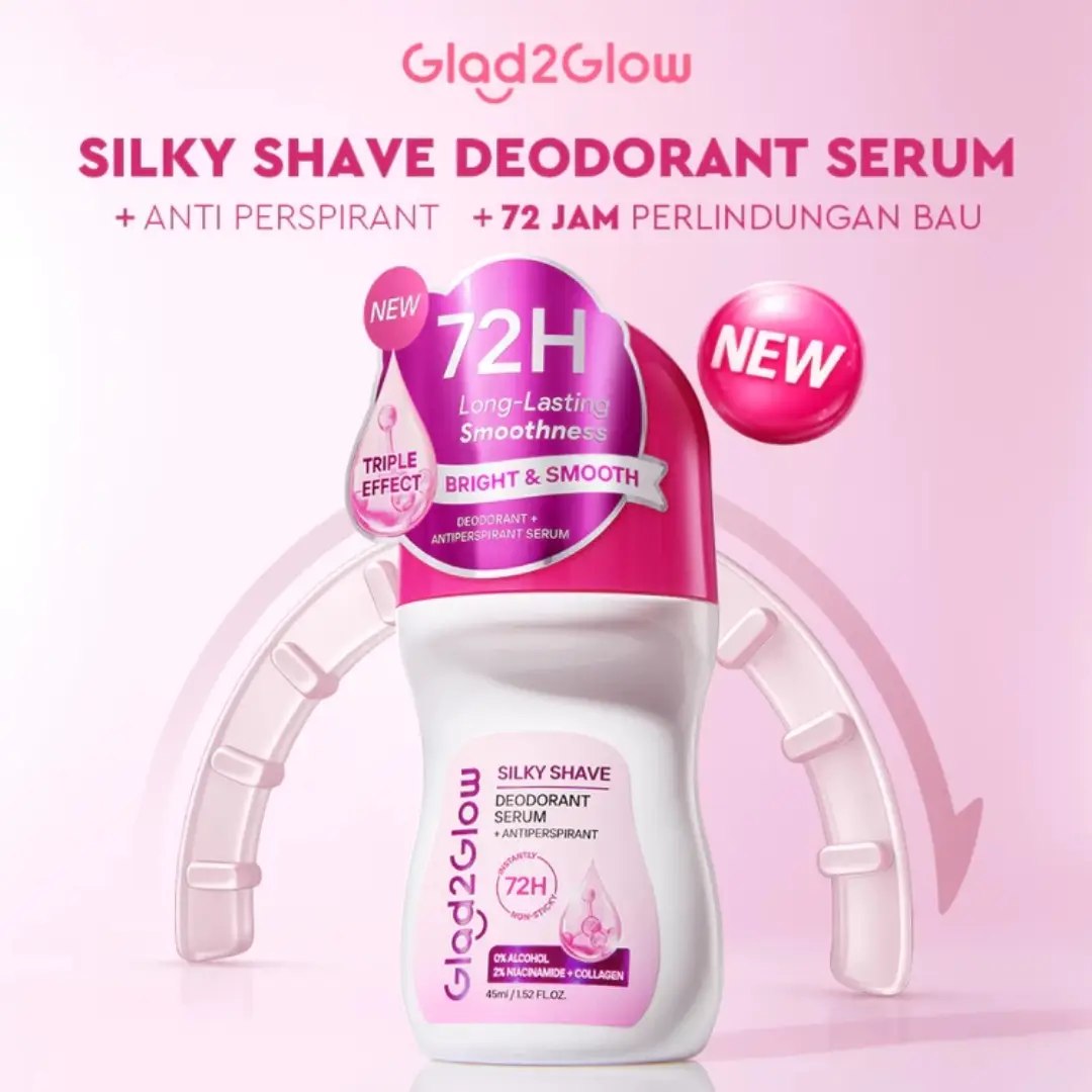 GLAD2GLOW Silky Shave Deodorant Serum 45ml