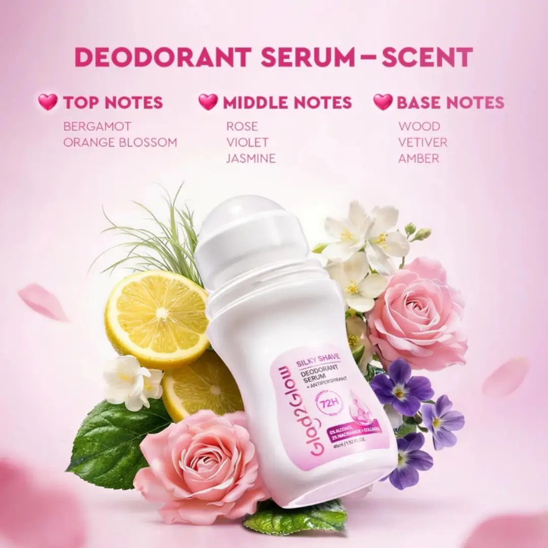 GLAD2GLOW Silky Shave Deodorant Serum 45ml