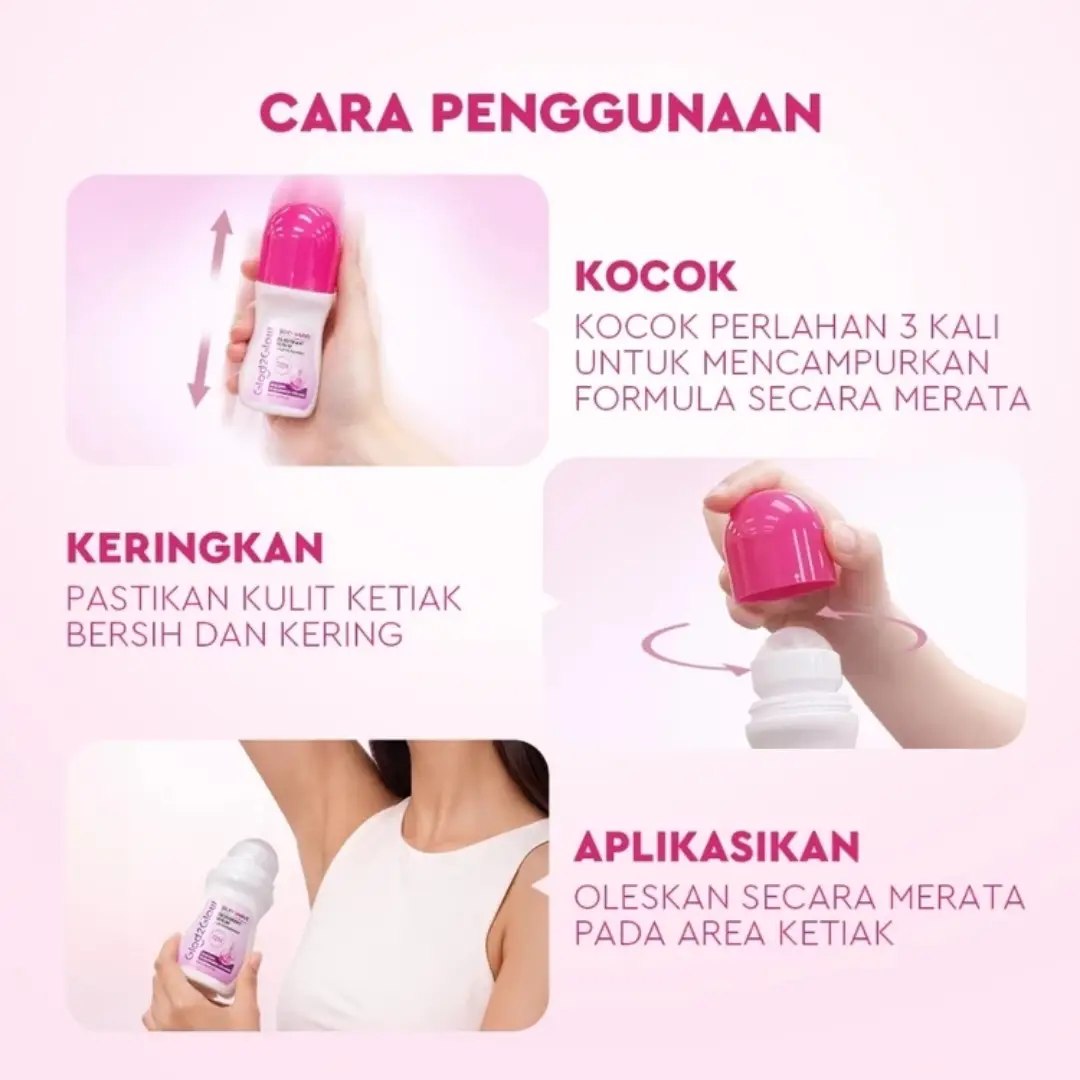 GLAD2GLOW Silky Shave Deodorant Serum 45ml